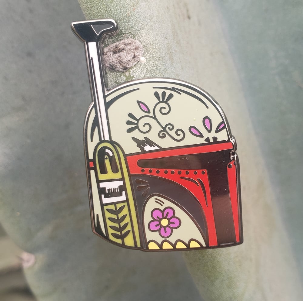 Boba Calavera Enamel Pin