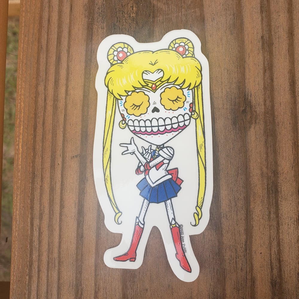 Sailor Moon Calavera Vinyl Sticker