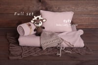 Newborn set beige raindeer