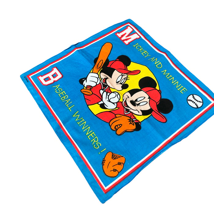 vintage handkerchief Disney baseball