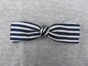 Image of Blue clip-on bow tie