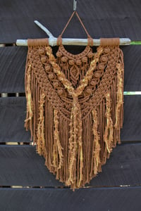 Image 1 of Brown & Gold Wall Hanging