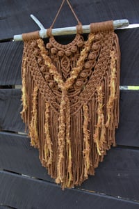 Image 2 of Brown & Gold Wall Hanging