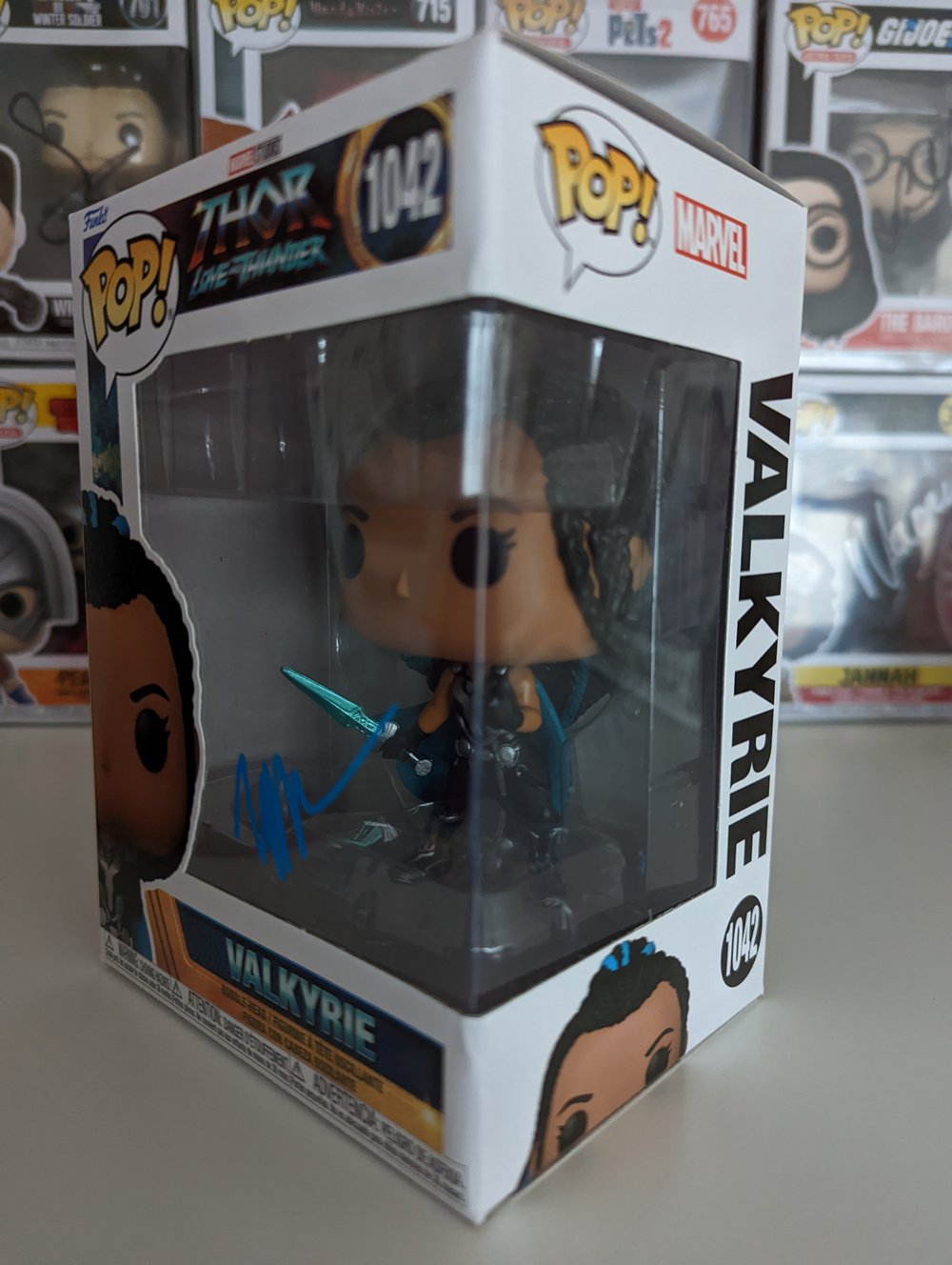 Tessa Thompson Valkyrie Thor signed Funko Pop