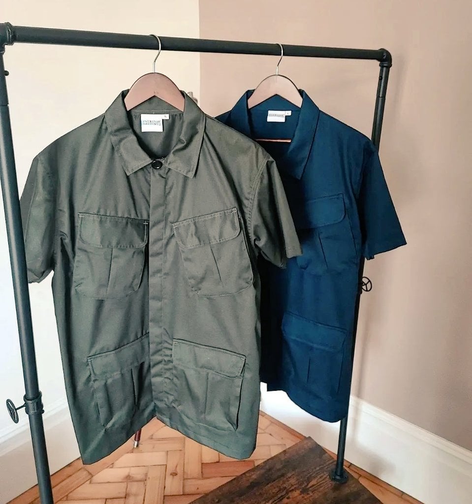 Image of Everyday Garments "AFAN" Short Sleeve Shirts 