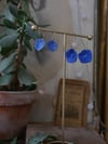 Boucles d'oreilles Fleurs bleues