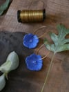 Boucles d'oreilles Fleurs bleues