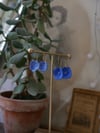 Boucles d'oreilles Petite fleur bleue