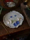 Coupelle fleur bleue