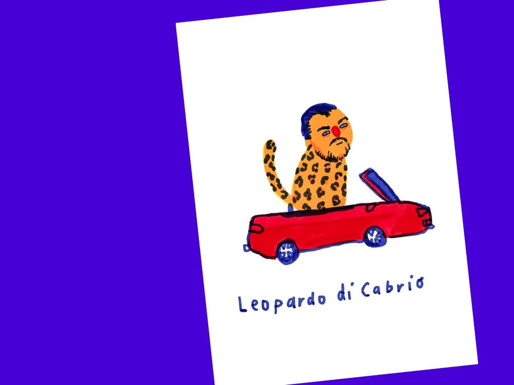 Image of POSTKARTE Leopardo di Cabrio