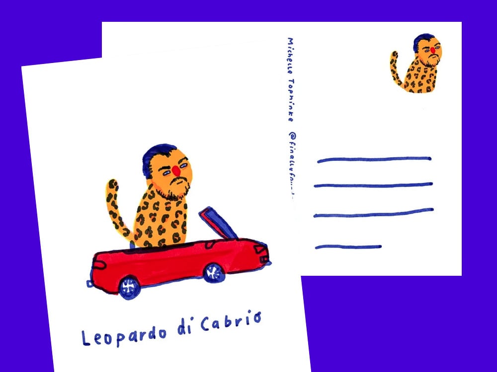 Image of POSTKARTE Leopardo di Cabrio
