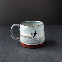 Image 2 of Blue Swallows Mug