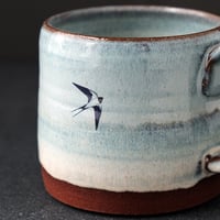 Image 4 of Blue Swallows Mug