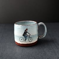 Image 1 of MADE TO ORDER Girl on Bike Mug