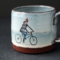 Image 3 of MADE TO ORDER Girl on Bike Mug