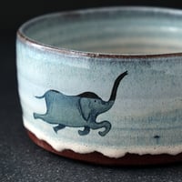 Image 4 of MADE TO ORDER Circus Elephant Cereal Bowl (Blue)