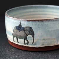 Image 5 of MADE TO ORDER Circus Elephant Cereal Bowl (Blue)