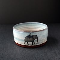 Image 1 of MADE TO ORDER Circus Elephant Cereal Bowl (Blue)