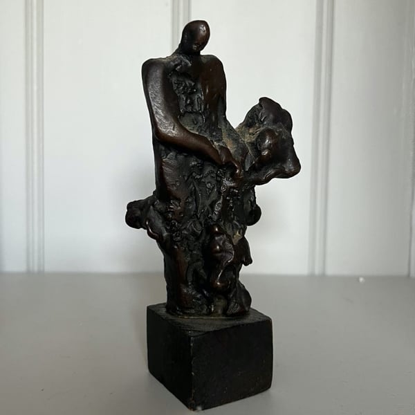 Image of Brutalist Bronze Figure.