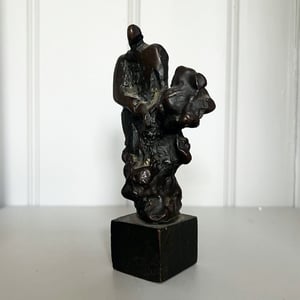 Image of Brutalist Bronze Figure.