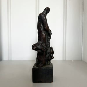 Image of Brutalist Bronze Figure.