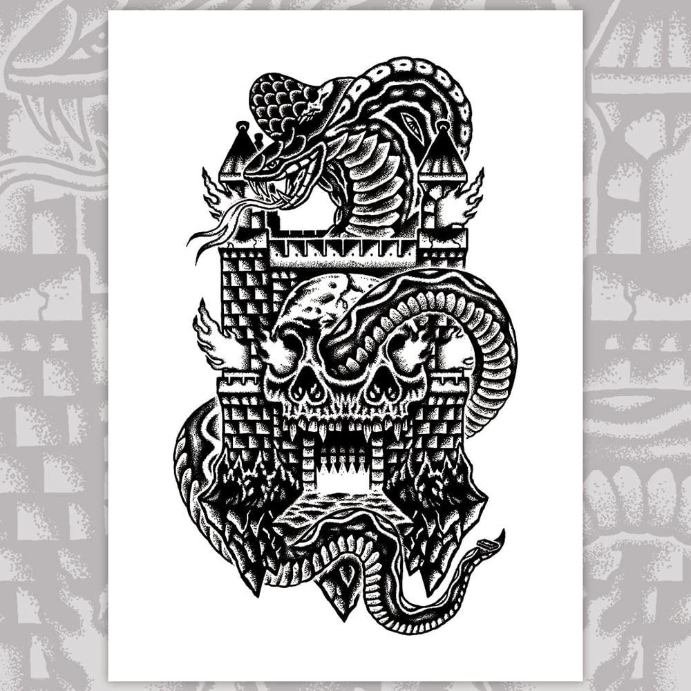 Image of COBRA CASTLE: A3 print