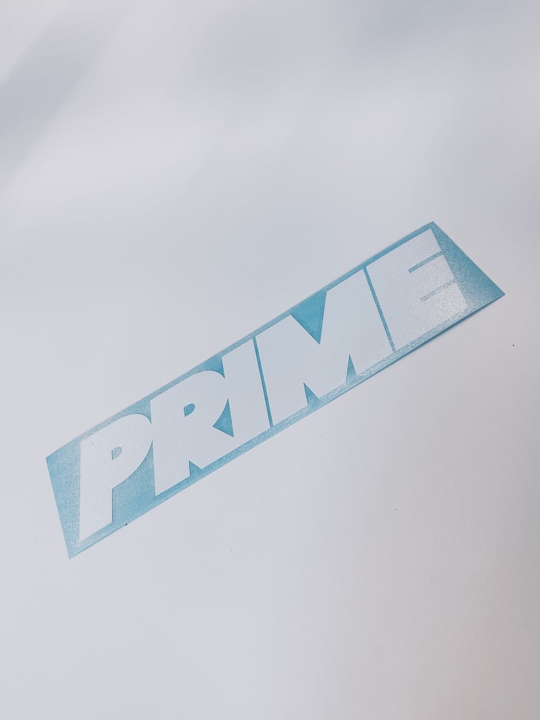 Image of prime logo decal // white
