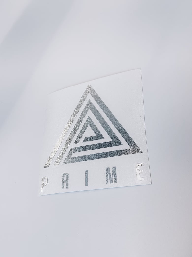 Image of prime icon decal // chrome 
