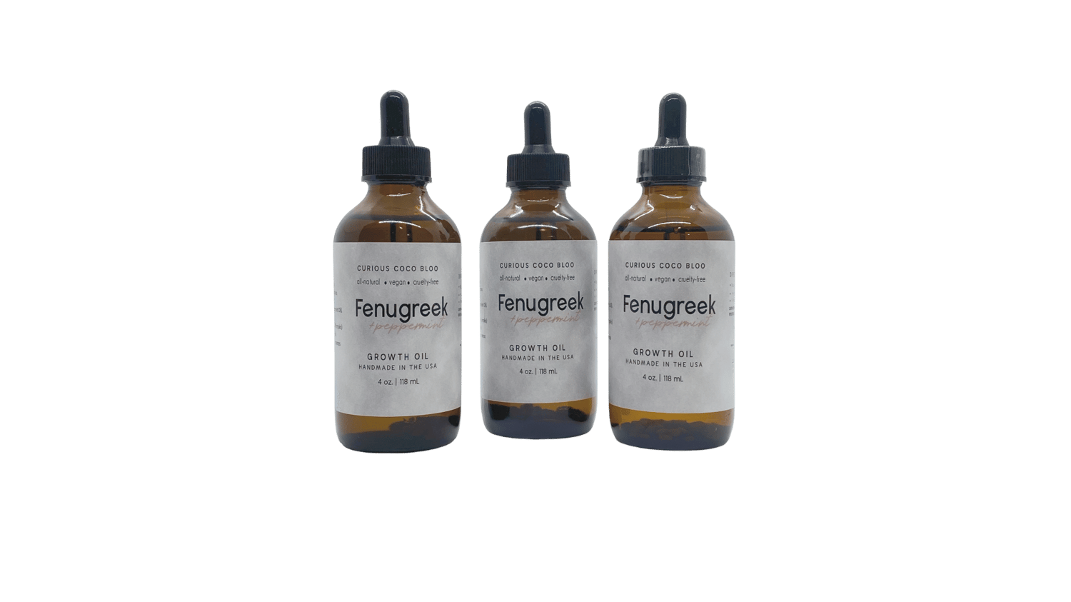 Image of FENUGREEK + PEPPERMINT GROWTH OIL