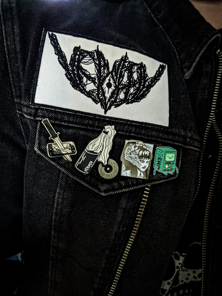 Image of Vermin metal logo patch