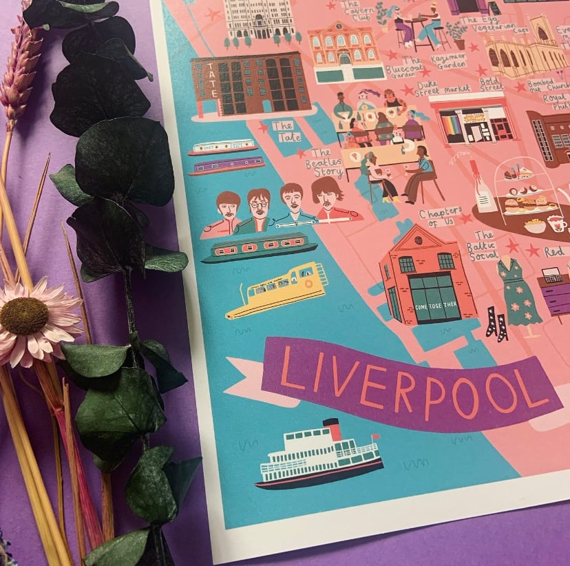 Image of *SUPER SECONDS* Liverpool Map