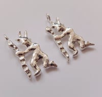 Image 3 of Demon with snake charm (silver/bronze)