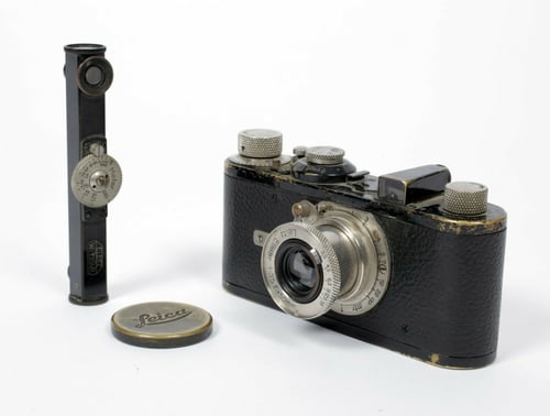 Image of Leica IA 35mm Film Camera leitz rangefinder Elmar 50mm F3.5 lens (AS IS - READ)