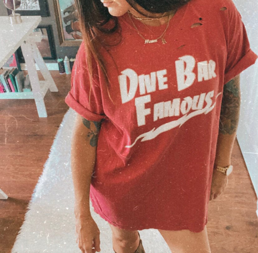 Image of Dive Bar Famous T-shirt Dress