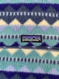 Image 2 of Vintage Patagonia Synchilla Snap T - Diamonds Blue 