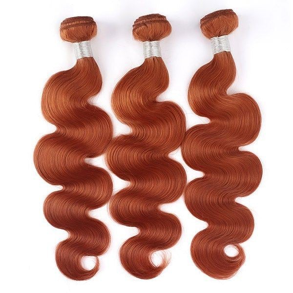 Image of Black Crown Ginger Brazilian body wave 