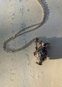 Image 1 of Vintage Sterling Silver Jug Pendant & Chain