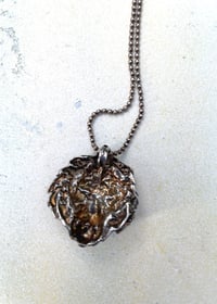 Image 3 of Vintage Sterling Silver Lion head Pendent & Chain 