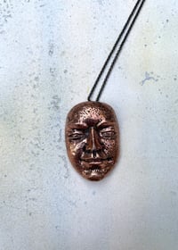 Image 1 of Vintage Head Pendant & Chain 
