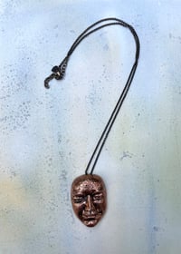 Image 2 of Vintage Head Pendant & Chain 
