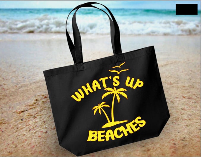 Image of Whats Up Beaches Maxi tote bag