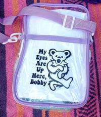 Image 1 of My Eyes Are Up Here, Bobby  Clear Crossbody Bag