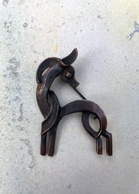 Image 1 of Vintage Mid Century Deer Brooch 
