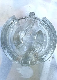 Image 3 of Vintage Glass Trivet - Tea Light Holder  
