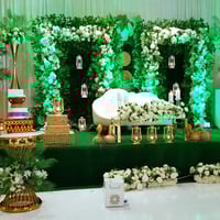 Wedding Stage  decoration  + Backdrop  price varies depending on bride's choice 
