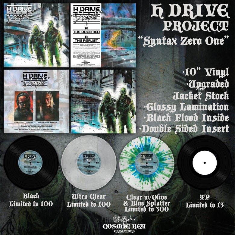 Image of H Drive Project  - Syntax Zero One  - 10" Vinyl  - Signed