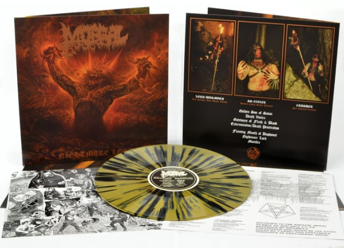 MORGAL - NIGHTMARE LORD (GOLD HEAVY BLACK SPLATTER VINYL)