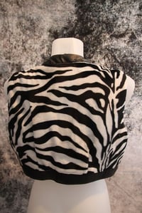 Image 5 of  Bolero jacket zebra and leather