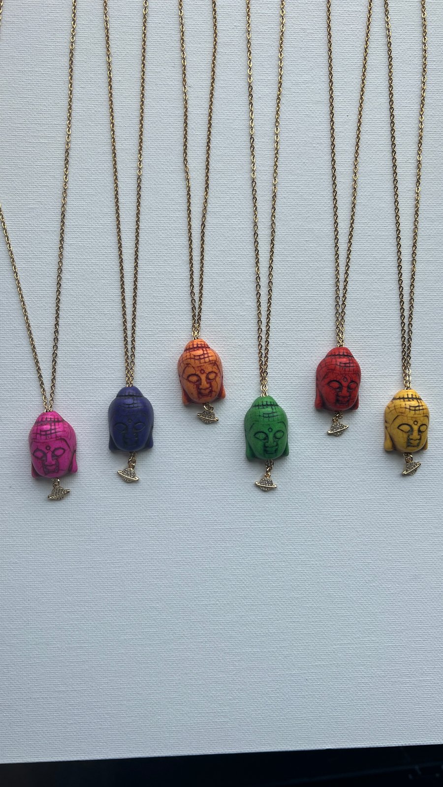 Image of BEST BUDDS • Colored Buddha Necklace