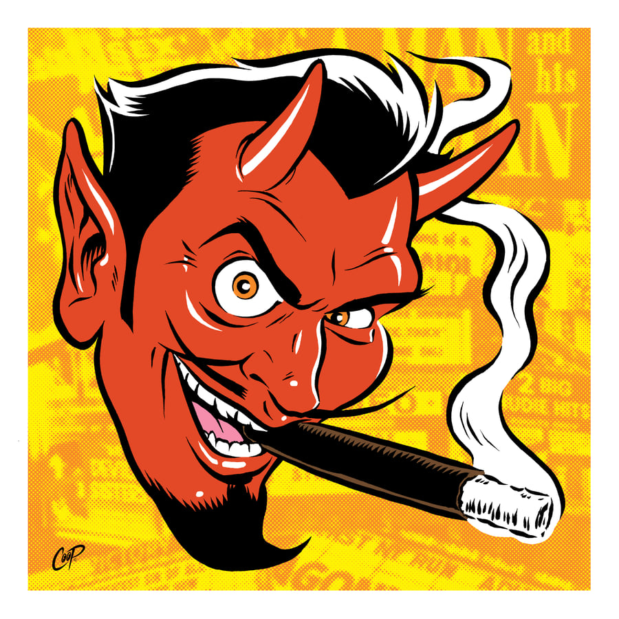 Image of SMOKIN DEVIL Silkscreen Print